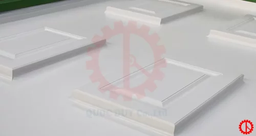 MÁY DÁN VENEER 3D HÚT CHÂN KHÔNG 2500MM - SMBL 2500V Ứng dụng của máy dán veneer 3D